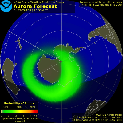 Current Southern hemispheric power input map